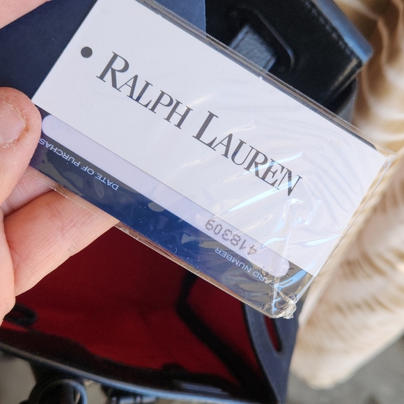 Ralph Lauren Ricky  Quilted Nappa Leather Top Handle Bag- - Picture 5 of 13